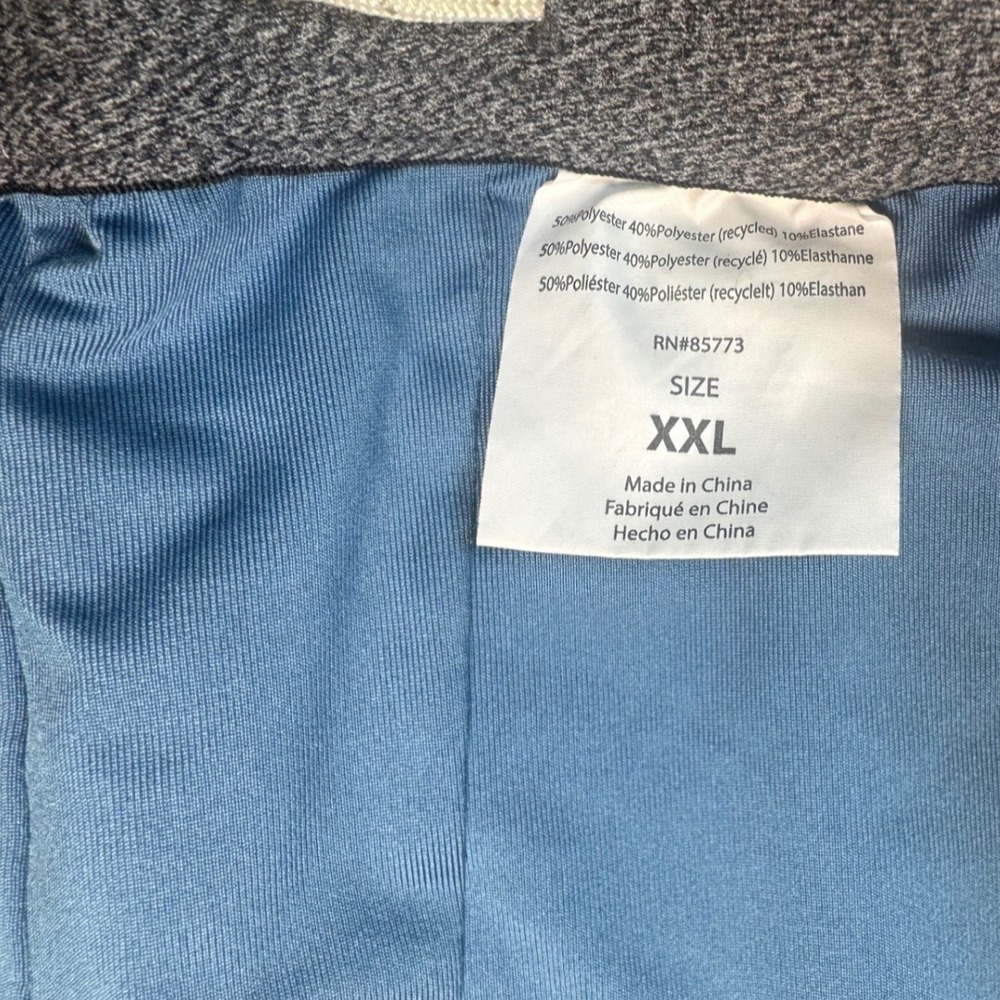 ONeill Hybrid Board Shorts Mens XXL Blue Striped Hyperdry Stretch Swim Trunks - Picture 5 of 7